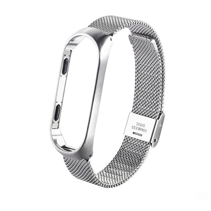 Applicable For Millet Bracelet 4 Ultra-Thin Metal Stainless Steel Strap Three Beads Replacement Wristband Steel Ball Belt