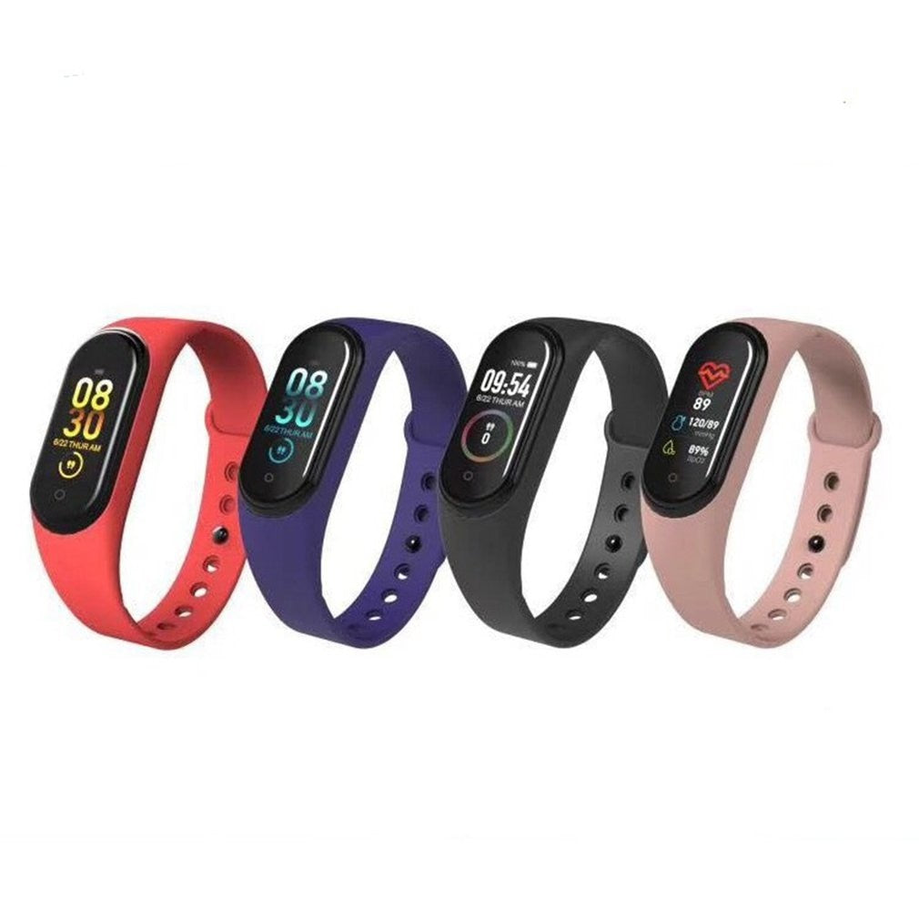 M4 Color Screen Smart Bracelet Step 90Mah Battery Over Uv Dispensing True Heart Rate Ip67 Waterproof 4 Generation Usb Line