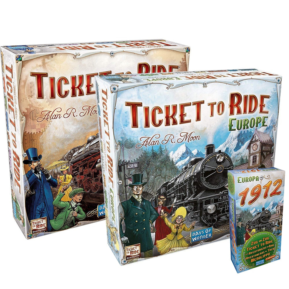 Ticket to Ride and Europa 1912 Expansion TTR Board Game