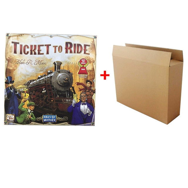 Anglická US/Európska edícia Stolná hra Ticket To Ride Rodinná párty stolná hra Spoločenské hry pre 2-5 hráčov