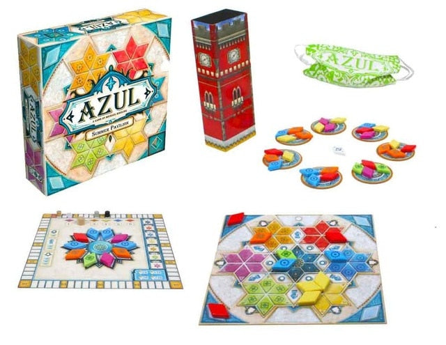 Plan B Games Azul Board Game Board Games Tile Drafting for 2-4 Player Stained Glass Of Sintra 2 Family Fun Joy Summer Pavilion