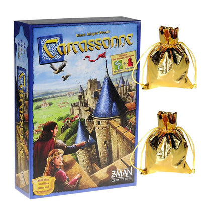 Carcassonne Board Game Cards Durable Sturdy Party Playing Cards For Players Over 7 Years Old Puzzle Board Game Card